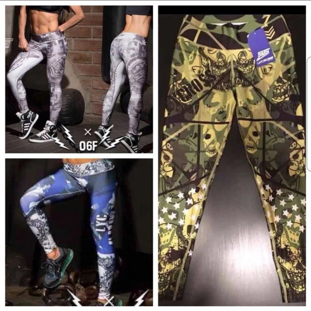 NEW Columbian Gym Sexy Leggings Bundle OS